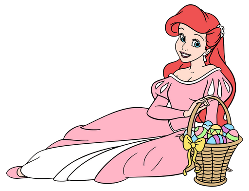 Disney Princess Ariel Easter Hunting Design - DTF Ready To Press - DTF Center