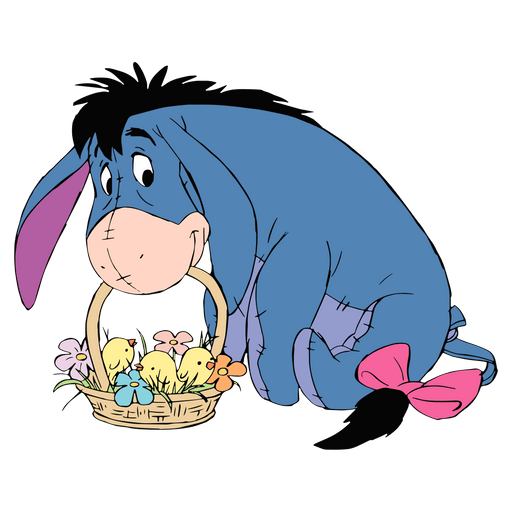 Disney Winnie The Pooh Eeyore Easter Chick Design - DTF Ready To Press - DTF Center 