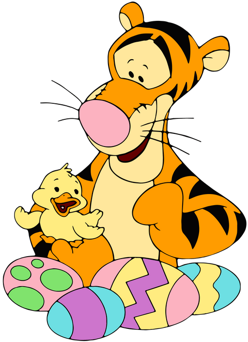 Winnie The Pooh Tigger Easter Design - DTF Ready To Press - DTF Center 