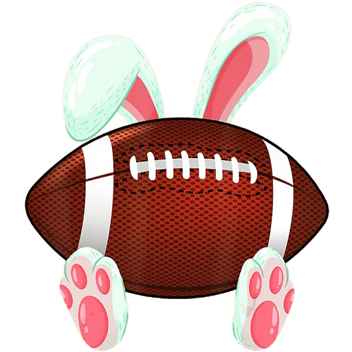 American Football Easter Design - DTF Ready To Press - DTF Center