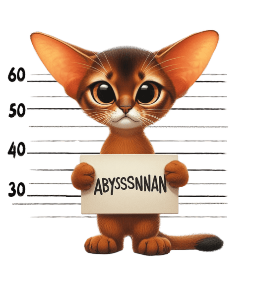 Abyssinian Cat Design - DTF Ready To Press - DTF Center