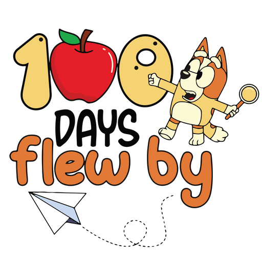 100 Days Flew By Bingo Design - DTF Ready To Press - DTF Center