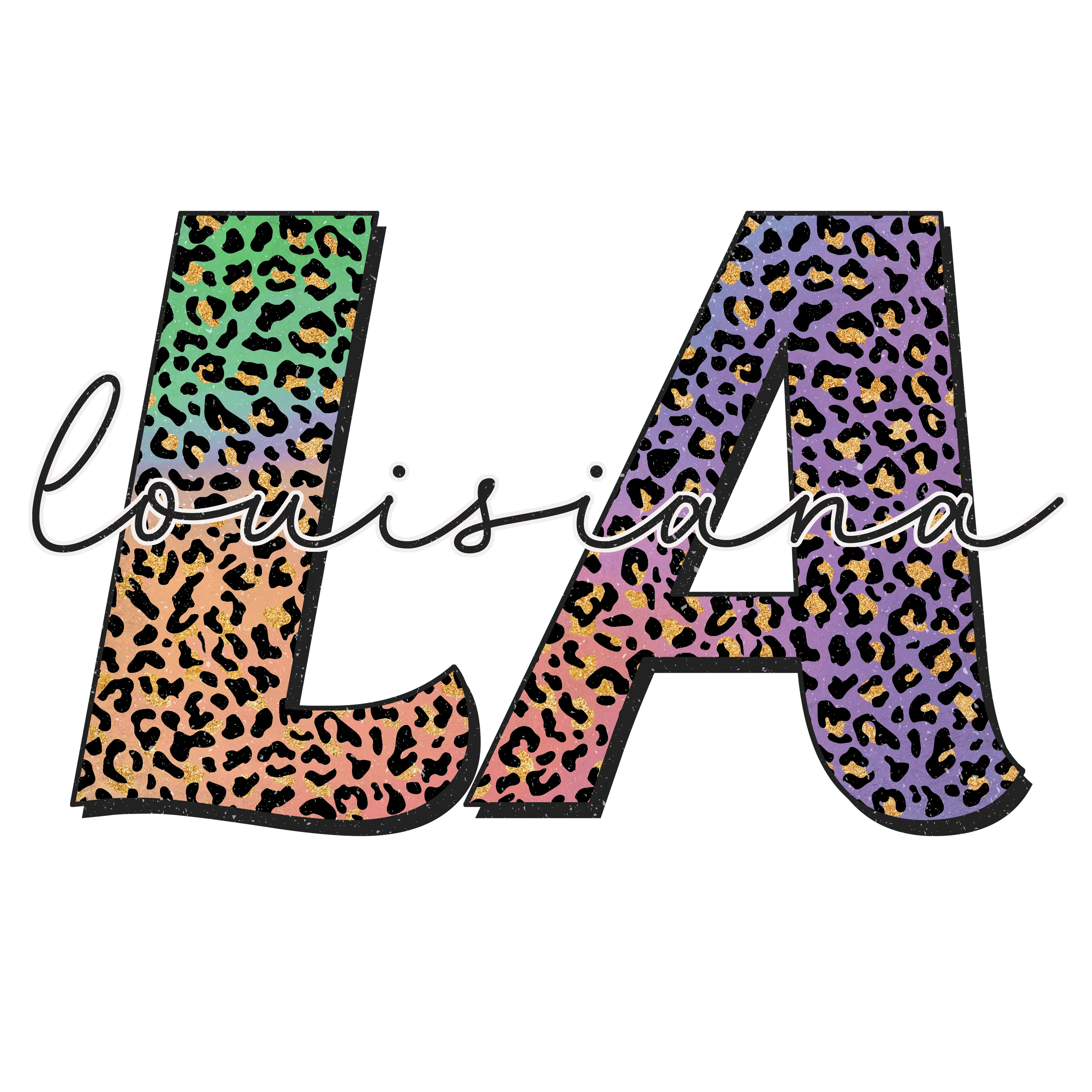 Louisiana Los Angeles Mardi Gras Design - DTF Ready To Press – DTF Center