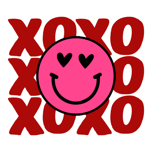 XOXO Smile Valentine's Day Design - DTF Ready To Press - DTF Center 