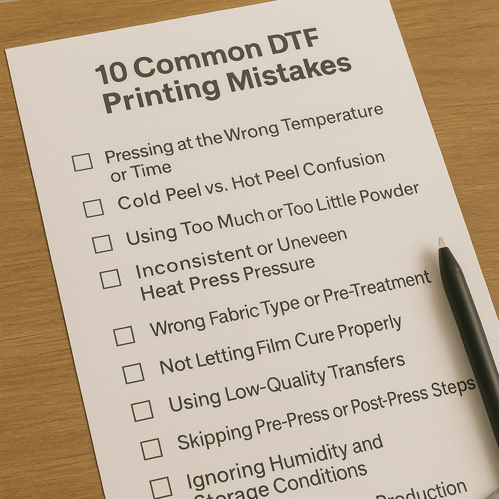 10 Common DTF Printing Mistakes (And How to Avoid Them Like a Pro)