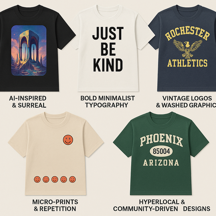 Top 5 T-Shirt Design Trends for 2025: Fresh Ideas for DTF Creators