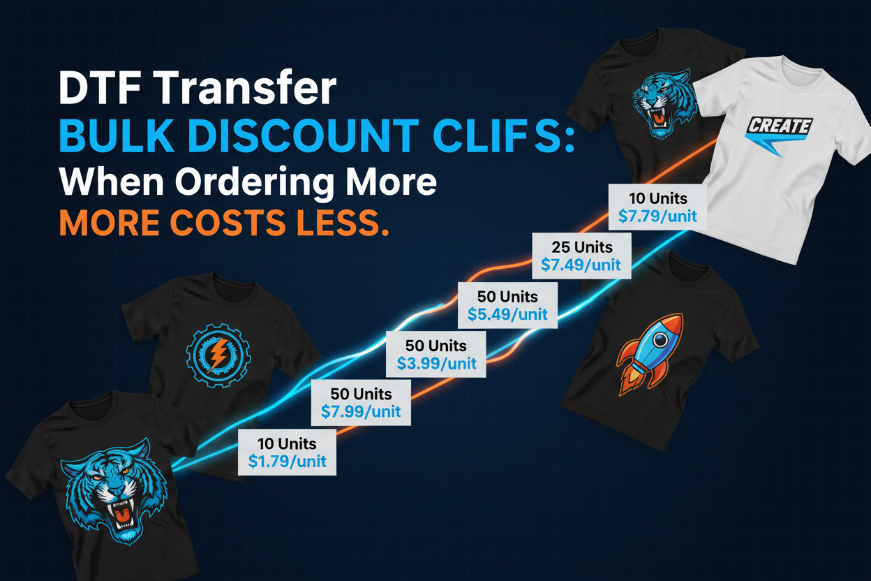 DTF Transfer Bulk Discount Cliffs: When Ordering More Costs Less