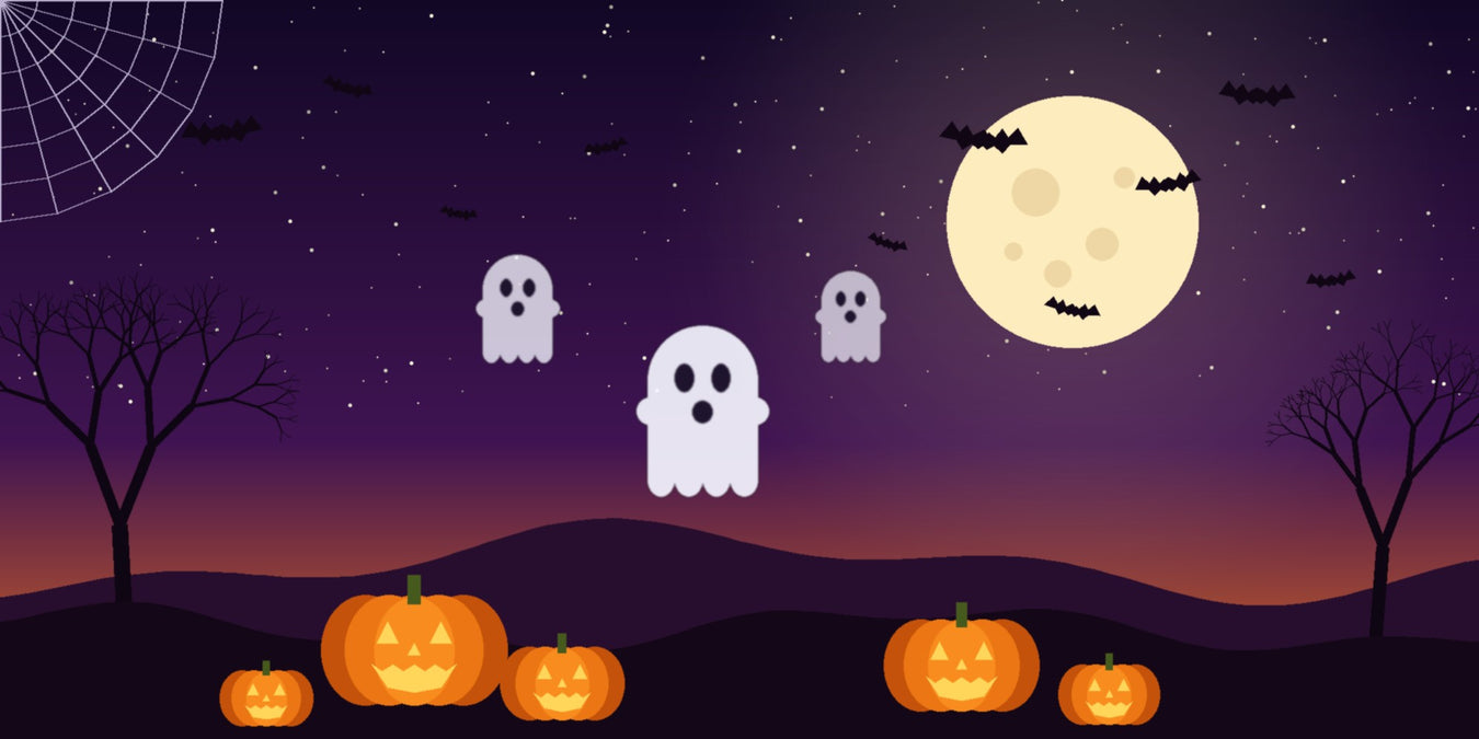 Halloween DTF transfers – pumpkins, ghosts and bats