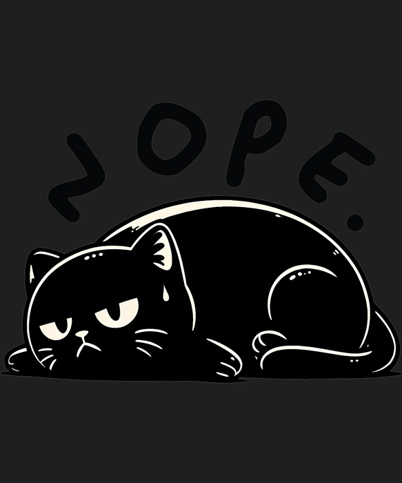 Cat Nap DTF Transfer Ready to Press