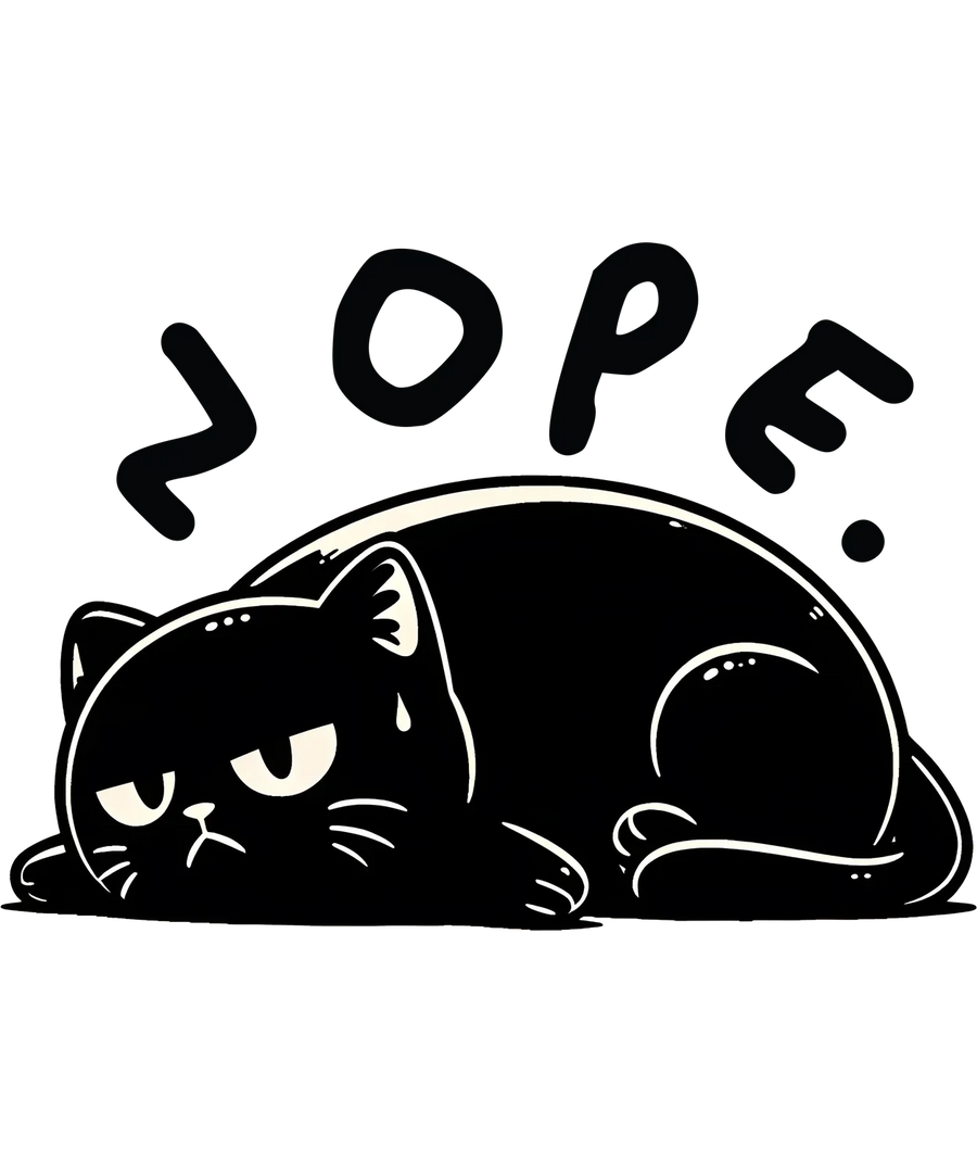 Cat Nap DTF Transfer Ready to Press