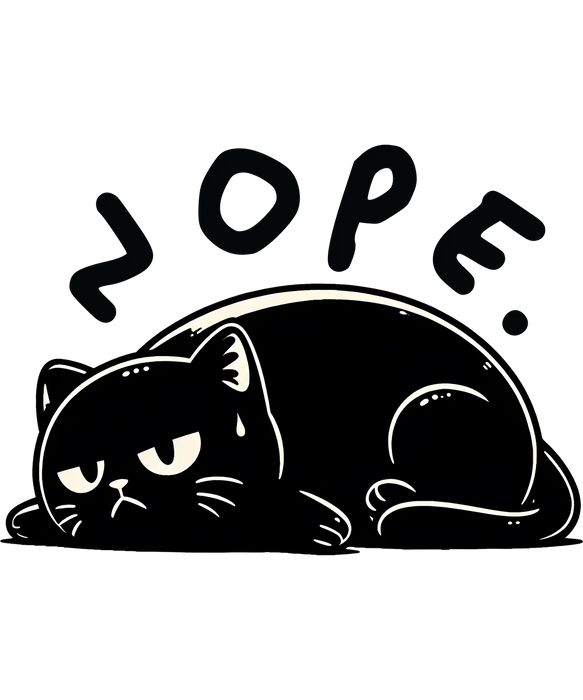 Cat Nap DTF Transfer Ready to Press