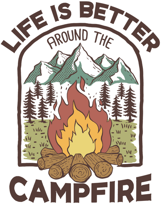 Campfire Design - DTF Ready To Press