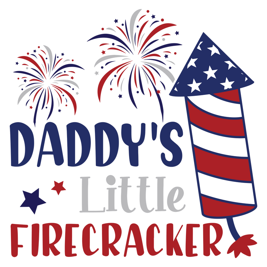 Daddys kleines Feuerwerk Design - DTF Bügelbild