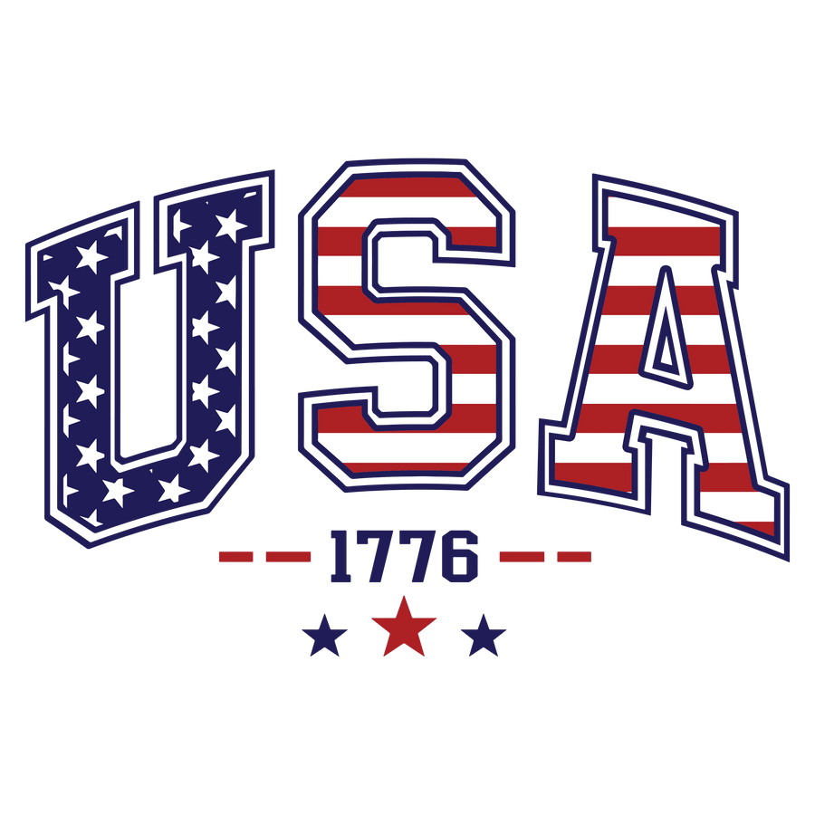 USA 1776 Design - DTF Ready To Press