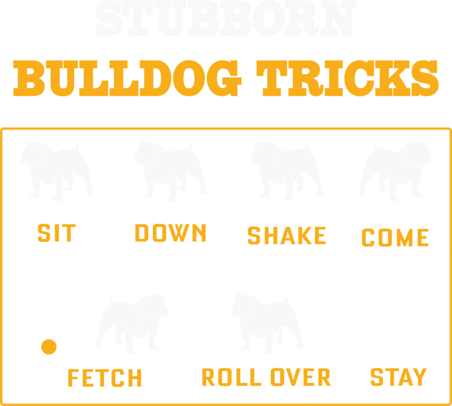 Bulldog Tricks DTF Transfer Ready to Press