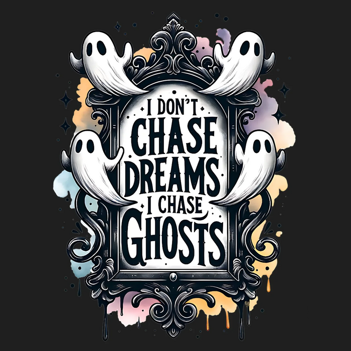 Ghostly Fashion DTF Transfer Bügelbild: Ich jage Geister