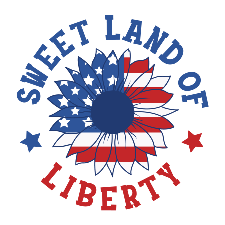 Sweet Land Of Liberty Design - DTF Ready To Press