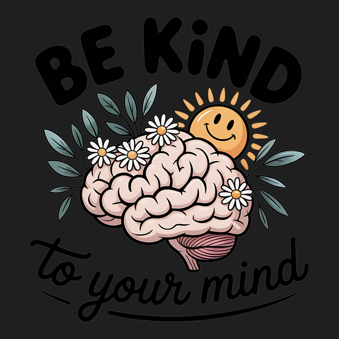 Be Kind To Your Mind DTF Transfer Ready to Press
