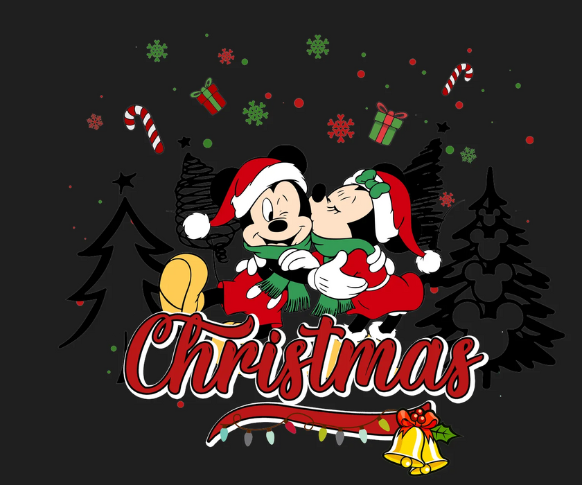 Christmas Mickey and Friends DTF Transfer Ready to Press