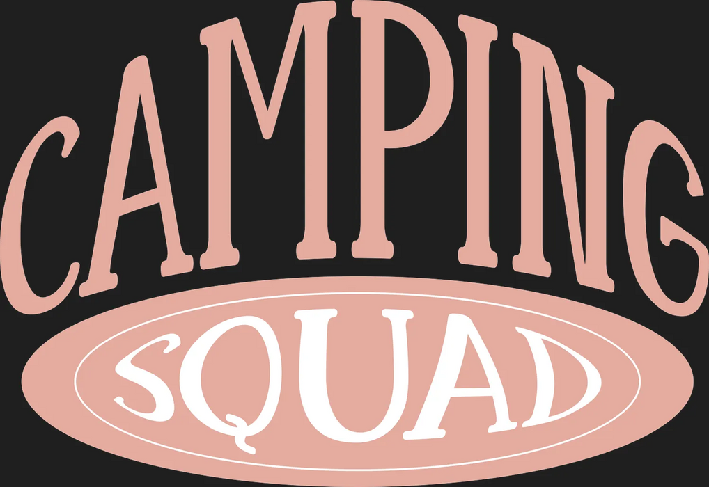 Camping Squad DTF Transfer Ready to Press
