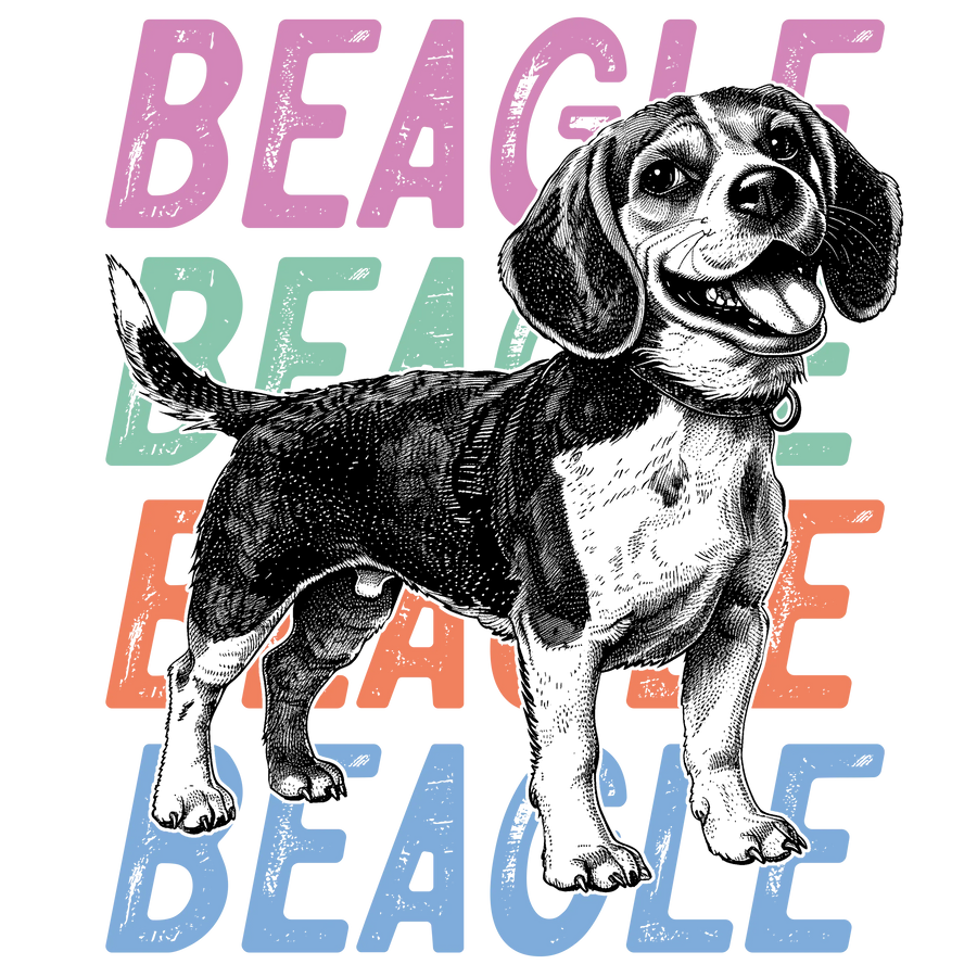 Beagle Design - DTF Ready To Press