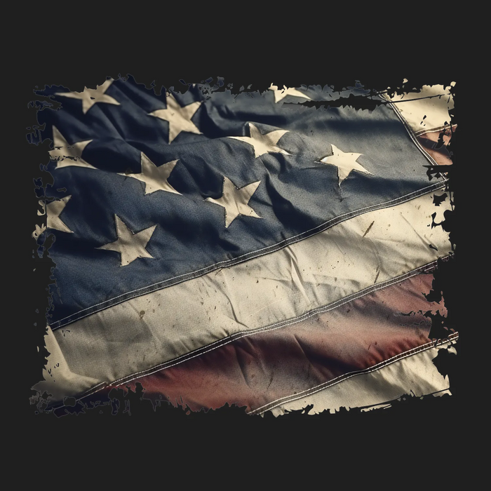 Patriotic Flag DTF Transfer Ready to Press