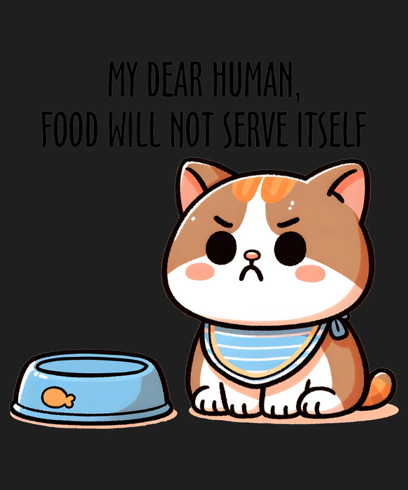 Hungry Cat DTF Transfer Ready to Press