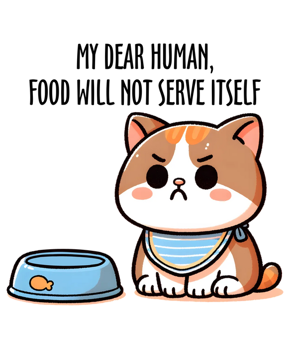 Hungry Cat DTF Transfer Ready to Press