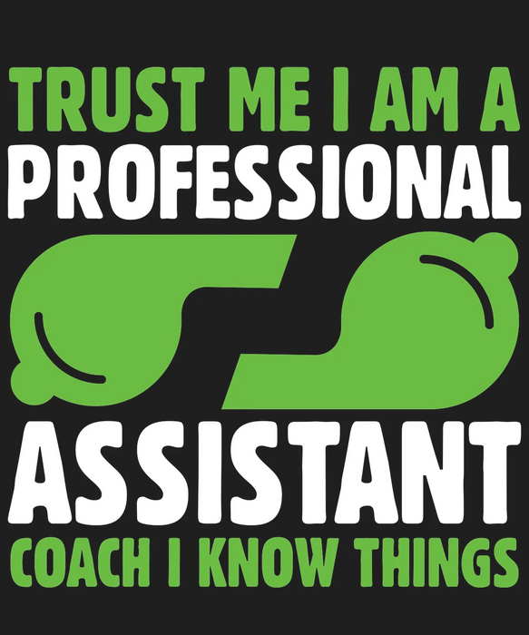 Assistant Coach Pro DTF Transfer Ready to Press