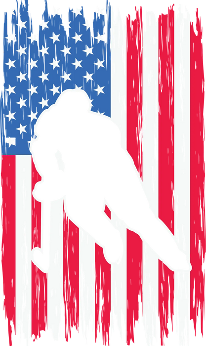 USA Flag Baseball DTF Transfer Ready to Press