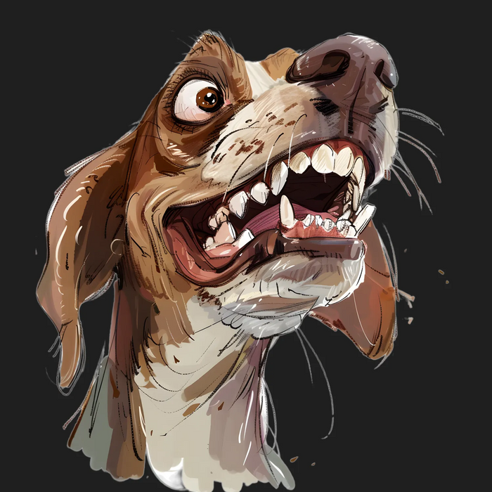 Canine Fury DTF Transfer Ready to Press