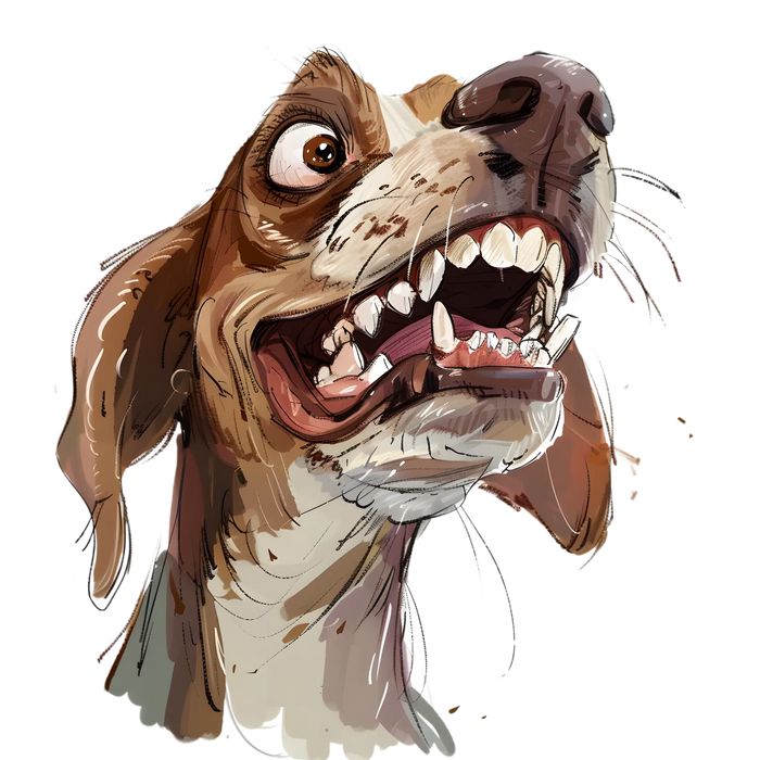 Canine Fury DTF Transfer Ready to Press