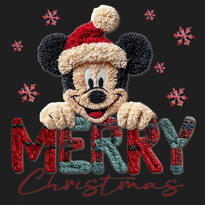 Christmas Mickey DTF Transfer Ready to Press