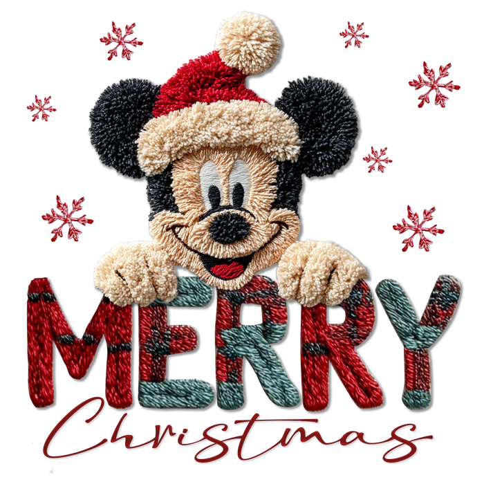 Christmas Mickey DTF Transfer Ready to Press
