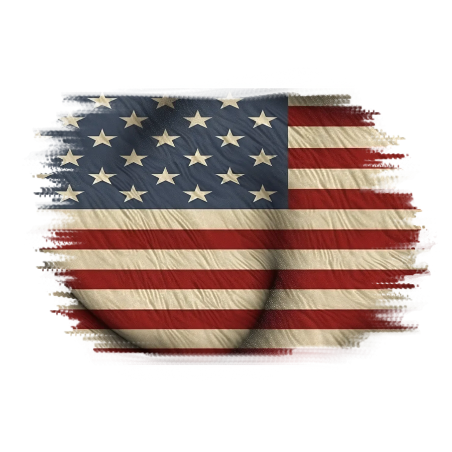 American Flag DTF Transfer Ready to Press