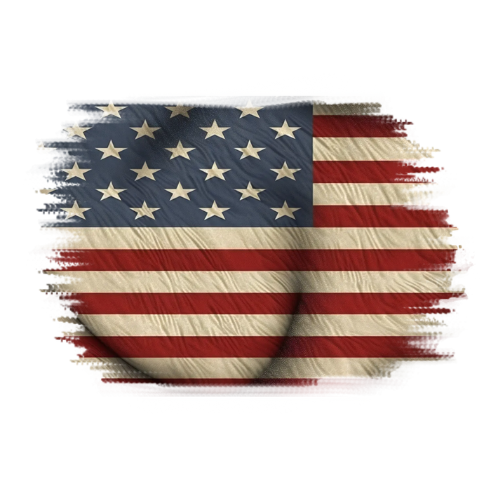 American Flag DTF Transfer Ready to Press