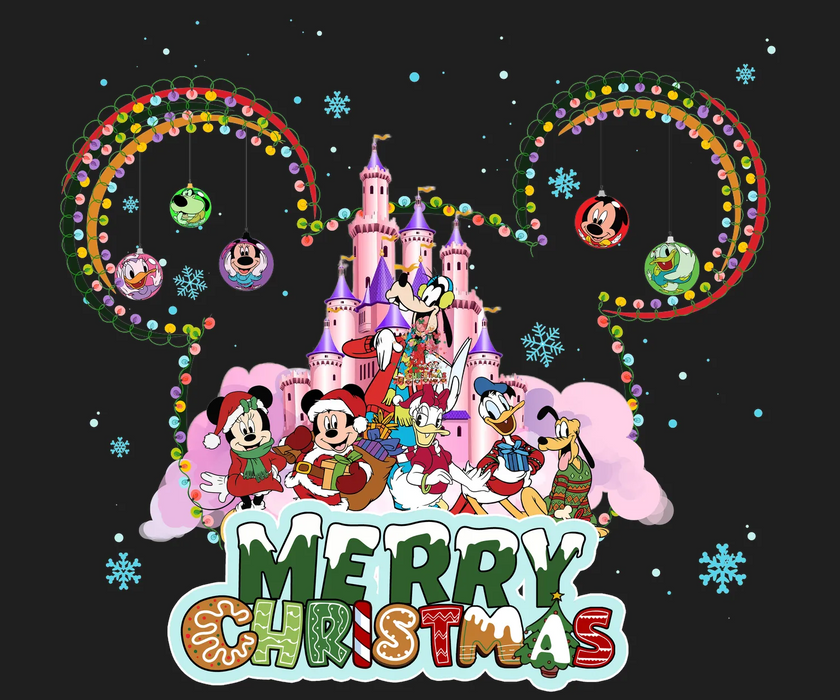 Merry Christmas DTF Transfer Ready to Press