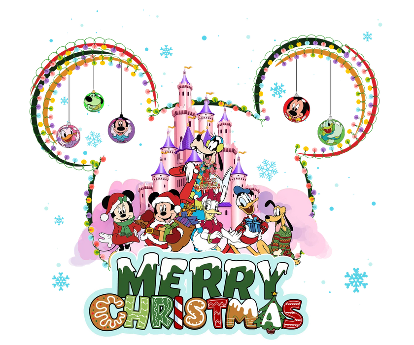 Merry Christmas DTF Transfer Ready to Press