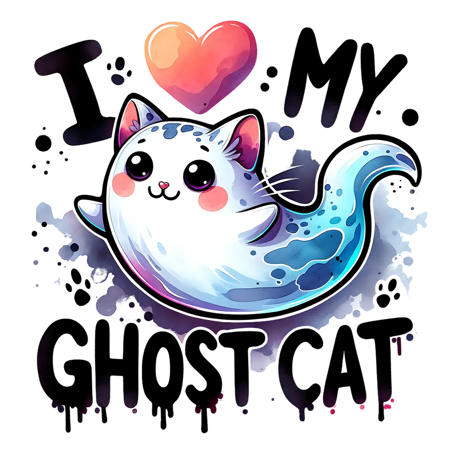 Kawaii Cat DTF Transfer Ready to Press