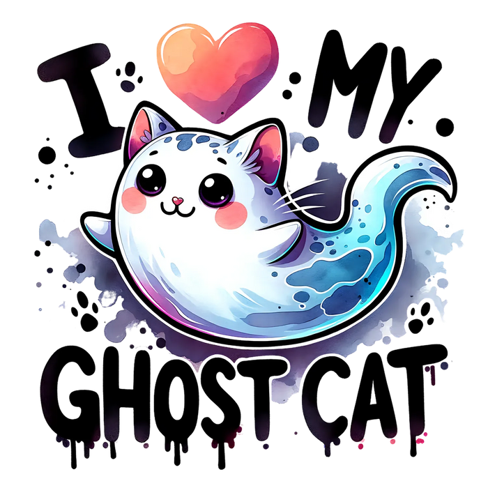 Kawaii Katze DTF Transfer Bügelfertig