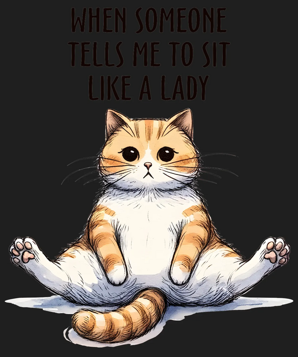 Feminist Cat DTF Transfer Ready to Press