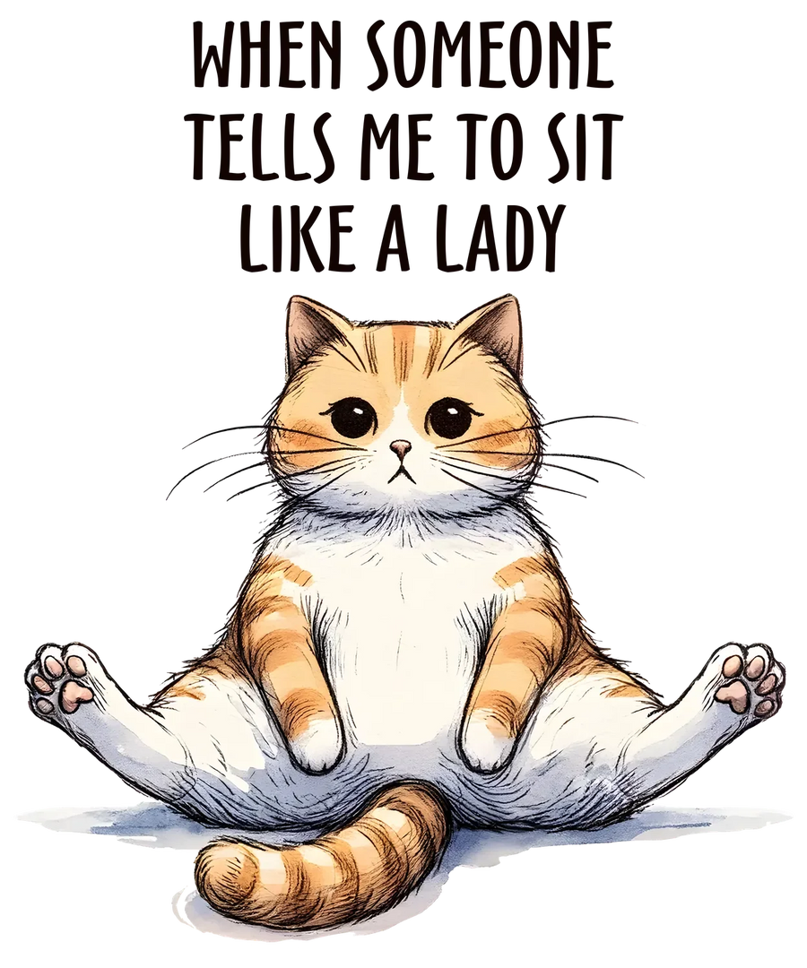 Feminist Cat DTF Transfer Ready to Press