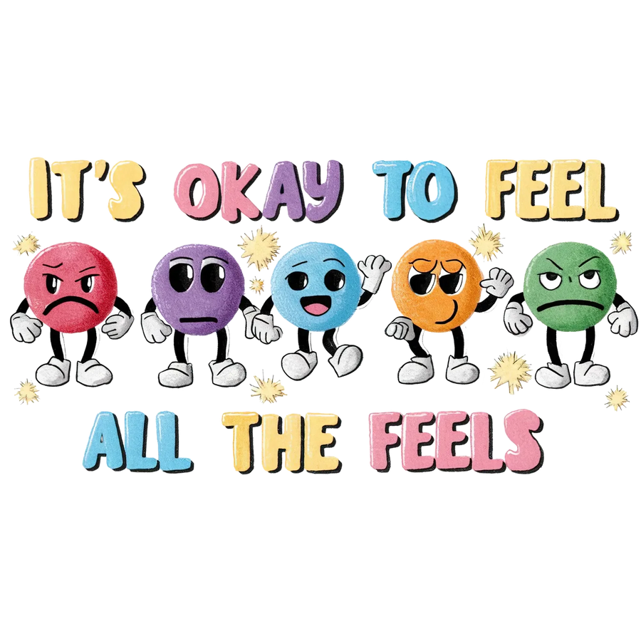 Emotional Wellness DTF Transfer Ready to Press