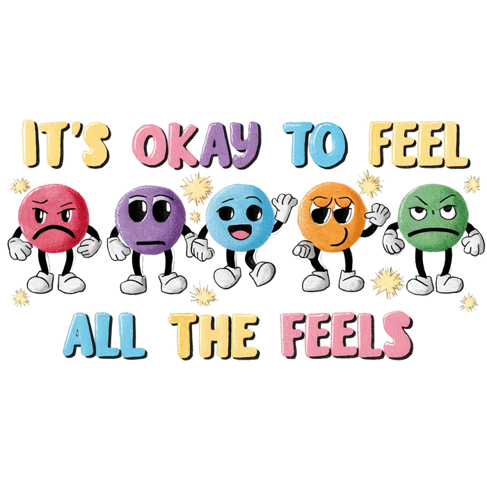 Emotional Wellness DTF Transfer Ready to Press