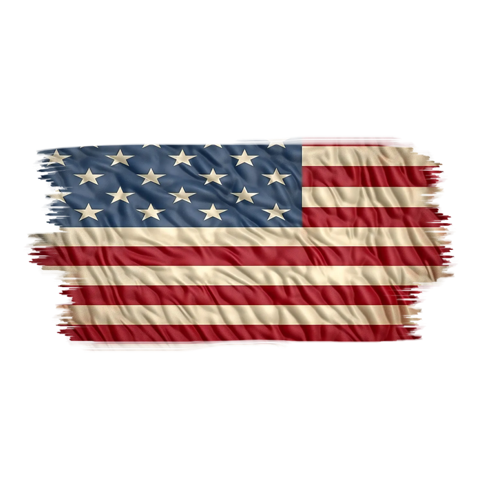 American Flag DTF Transfer Ready to Press