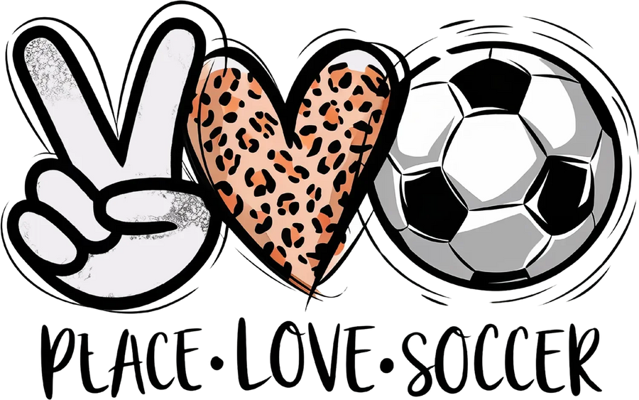 Soccer Love DTF Transfer Ready to Press