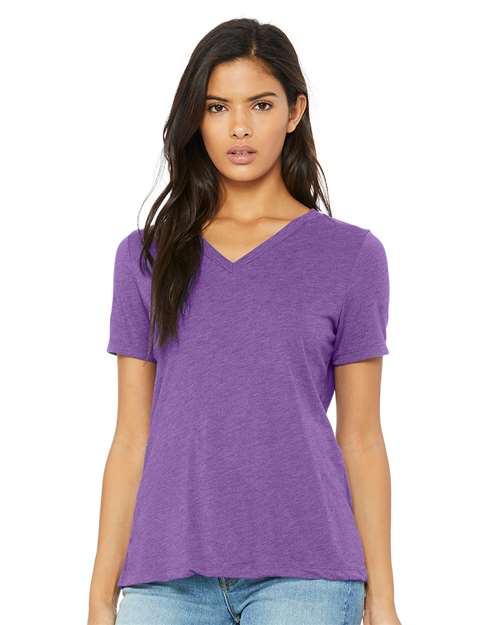 Women's Relaxed Triblend Short Sleeve V-Neck Tee