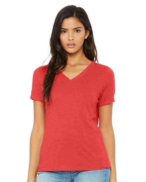 Women's Relaxed Triblend Short Sleeve V-Neck Tee