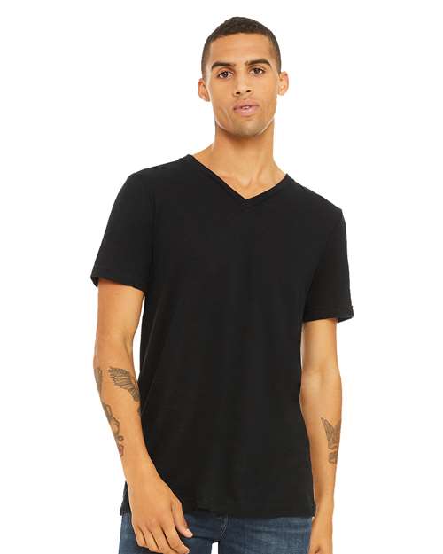 Textured Jersey V-Neck Tee