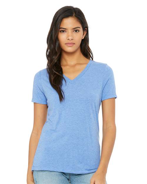 Women's Relaxed Triblend Short Sleeve V-Neck Tee